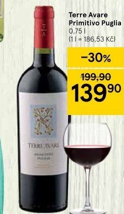 Víno Primitivo Puglia Terre Avare