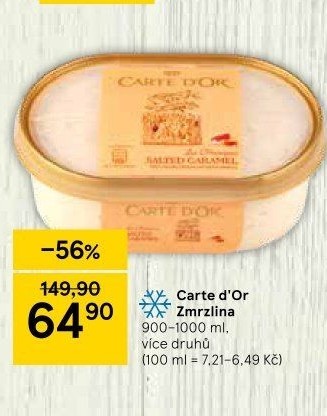 Zmrzlina ve vaničce Carte D'