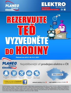 akční leták Planeo Elektro 8.3.2021-10.3.2021