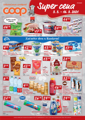 akční leták COOP 3.3.2021-16.3.2021