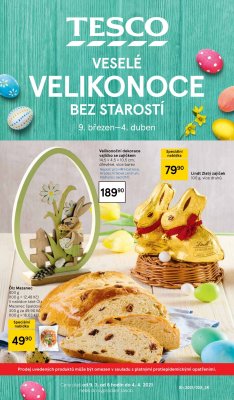 akční leták Tesco 9.3.2021-4.4.2021
