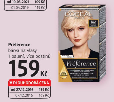 Barva na vlasy Préférence L'