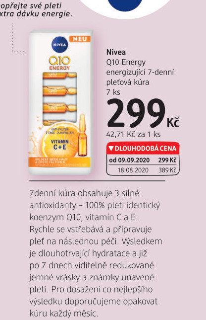 Kúra pleťová Q10 Energy Nivea