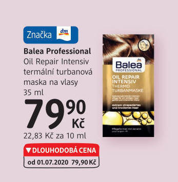 Maska na vlasy v turbanu Professional Balea