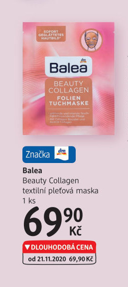 Maska pleťová textilní Balea