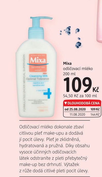 Mléko odličovací Mixa