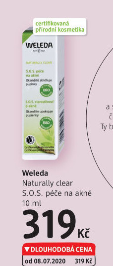 Péče na akné S.O.S. Naturally Clear Weleda