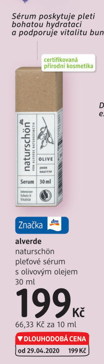 Pleťové sérum Naturschön Alverde