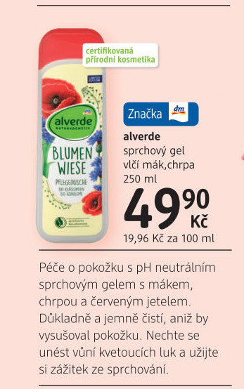 Sprchový gel Alverde