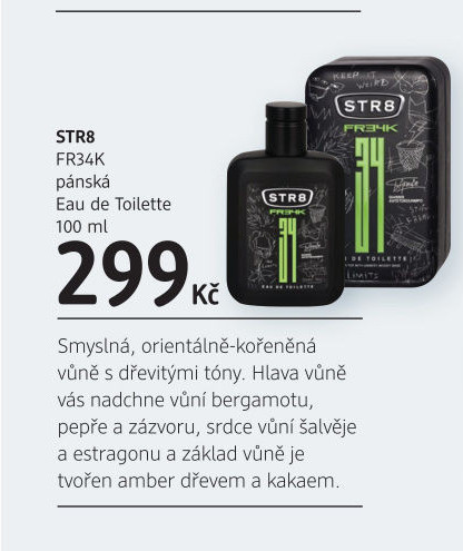Toaletní voda pánská FR34K STR8