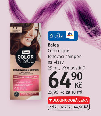 Tónovací šampon Colornique Balea