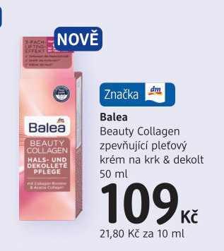 Zpevňující krém na krk a dekolt Beauty Collagen Balea