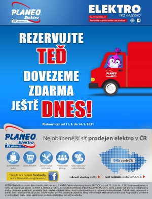 akční leták Planeo Elektro 11.3.2021-14.3.2021