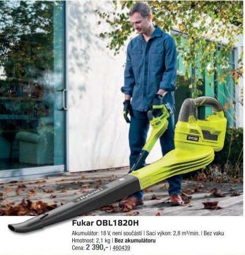 Aku fukar Ryobi OBL1820H