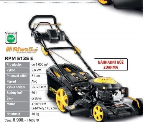 Benzínová sekačka Riwall RPM 5135