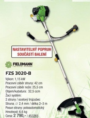 Benzinový křovinořez Fieldmann FZS 3020-B