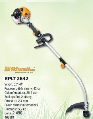 Benzínový vyžínač Riwall RPLT 2642