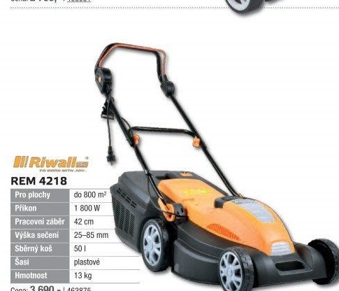 Elektrická sekačka Riwall REM 4218