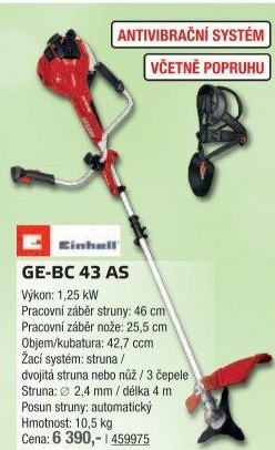Křovinořez benzínový Einhell GE - BC 43 AS