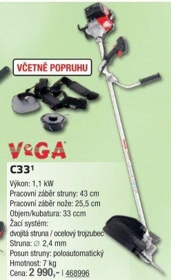 Křovnořez benzinový VeGA C33