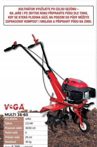 Kultivátor benzinový VeGA MULTI 3660