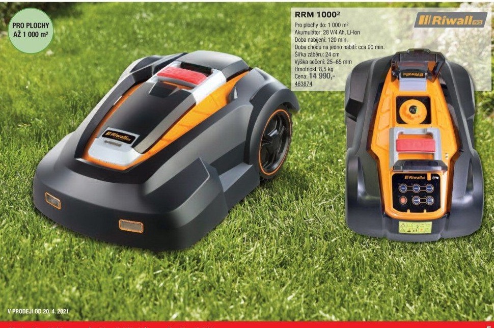 Robotická sekačka Riwall RRM 1000