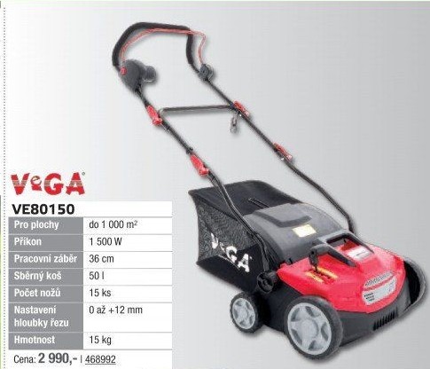 Vertikutátor elektrický VeGA VE80150