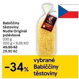 Polévkové nudle Babiččiny Druid