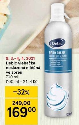 Šlehačka ve spreji Debic