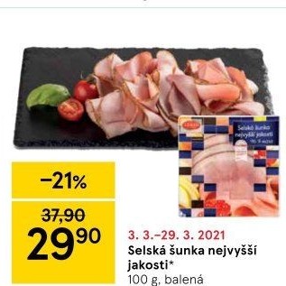 Šunka selská nejvyšší jakosti LE&amp