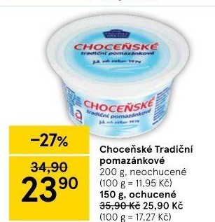 Tradiční pomazánkové Choceňské