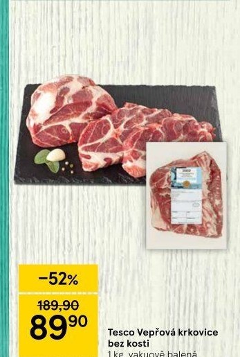 Vepřová krkovice bez kosti Tesco