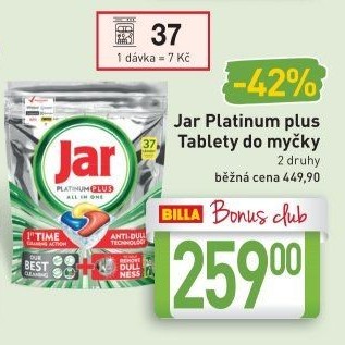 Kapsle do myčky Platinum Plus Jar