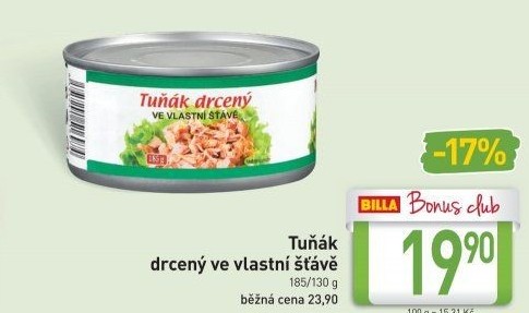 Tuňák drcený ve vlastní šťávě