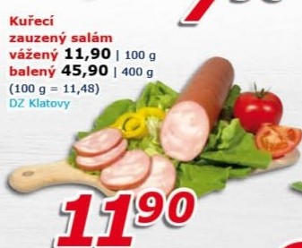 Kuřecí zauzený salám DZ Klatovy