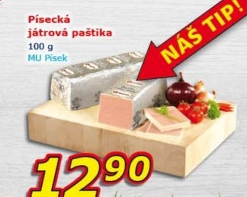 Paštika játrová písecká Maso uzeniny Písek