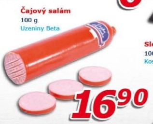 Salám čajový Uzeniny Beta