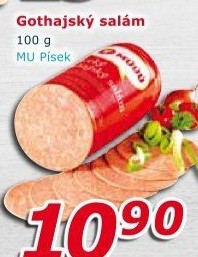 Salám Gothaj Maso uzeniny Písek