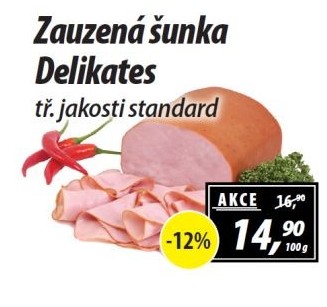 Šunka zauzená delikates standard