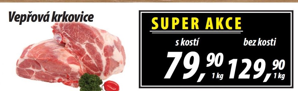Vepřová krkovice s kostí