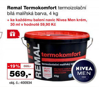 Barva malířská termoizolační Termokomfort Remal