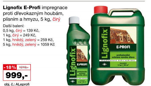 Ochrana dřeva Lignofix E-Profi Stachema