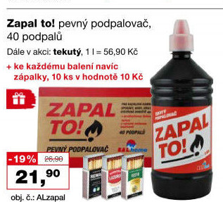 Tekutý podpalovač Zapal to! Balhome