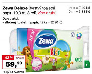 Toaletní papír vlhčený Zewa