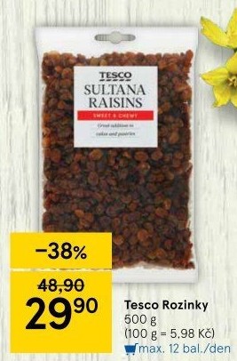 Rozinky Tesco