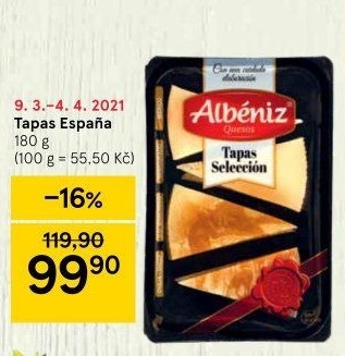 Sýry Tapas Selection Albéniz