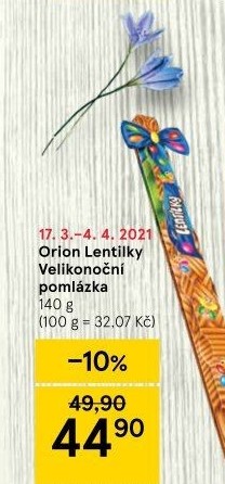 Lentilky pomlázka Orion