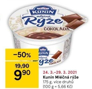 Mléčná rýže Kunín