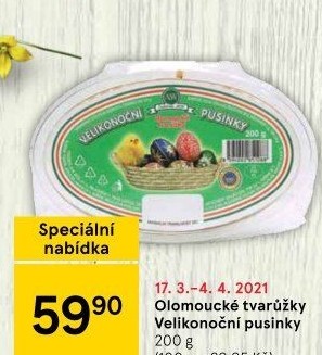 Olomoucké tvarůžky velikonoční pusinky A.W.