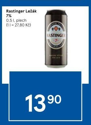 Pivo ležák Rastinger